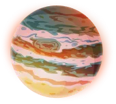 VIP level 5 Jupiter badge illustration
